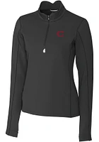 Cutter and Buck Cincinnati Reds Womens City Connect Traverse Qtr Zip