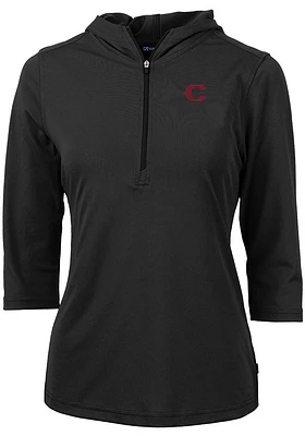 Cutter and Buck Cincinnati Reds Womens City Connect Virtue Eco Pique Hooded Sweatshirt