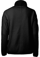 Cutter and Buck Cincinnati Reds Womens Black City Connect Cascade Sherpa Long Sleeve Full Zip Ja..