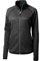 Cutter and Buck Cincinnati Reds Womens Charcoal City Connect Mainsail Light Weight Jacket