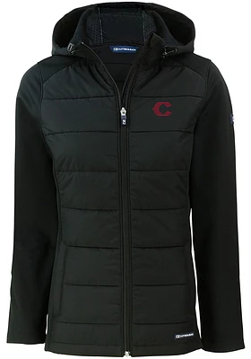 Cutter and Buck Cincinnati Reds Womens City Connect Evoke Hood Heavy Weight Jacket