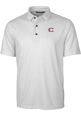 Cutter and Buck Cincinnati Reds Mens Charcoal City Connect Pike Short Sleeve Polo