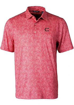 Cutter and Buck Cincinnati Reds Mens City Connect Pike Short Sleeve Polo