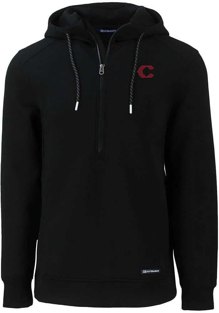 Cutter and Buck Cincinnati Reds Mens City Connect Roam Long Sleeve Hoodie