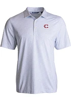 Cutter and Buck Cincinnati Reds Mens City Connect Pike Pebble Short Sleeve Polo