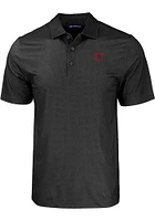 Cutter and Buck Cincinnati Reds Mens City Connect Pike Eco Geo Print Short Sleeve Polo