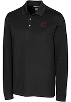 Cutter and Buck Cincinnati Reds Mens City Connect Advantage Long Sleeve Polo Shirt