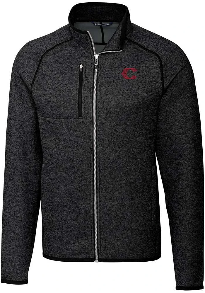 Cutter and Buck Cincinnati Reds Mens Charcoal City Connect Mainsail Medium Weight Jacket