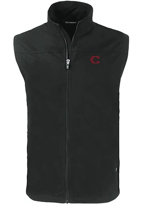 Cutter and Buck Cincinnati Reds Mens City Connect Charter Sleeveless Jacket