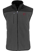 Cutter and Buck Cincinnati Reds Mens City Connect Cascade Sherpa Sleeveless Jacket