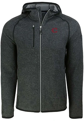 Cutter and Buck Cincinnati Reds Mens Charcoal City Connect Mainsail Light Weight Jacket