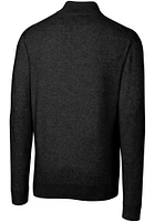 Cutter and Buck Cincinnati Reds Mens Black City Connect Lakemont Long Sleeve Qtr Zip Pullover