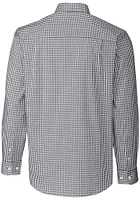 Cutter and Buck Cincinnati Reds Mens Charcoal City Connect Easy Care Long Sleeve Dress Shirt