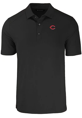 Cutter and Buck Cincinnati Reds Black Forge Big Tall Polo