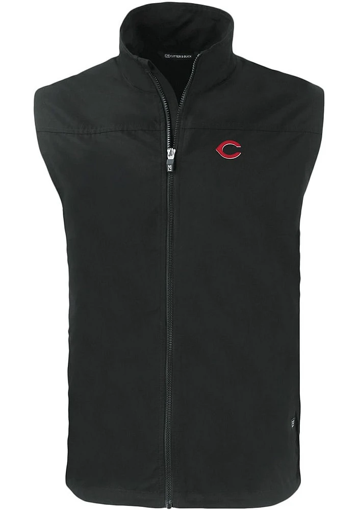 Cutter and Buck Cincinnati Reds Mens Charter Sleeveless Jacket