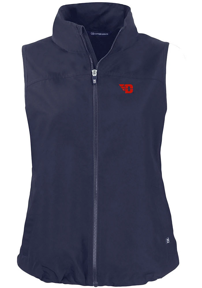 Cutter and Buck Dayton Flyers Womens Navy Blue Charter Vest