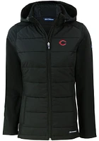 Cutter and Buck Cincinnati Reds Womens Evoke Hood Heavy Weight Jacket