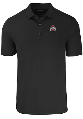 Cutter and Buck Ohio State Buckeyes Solid Forge Eco Stretch Big Tall Polo