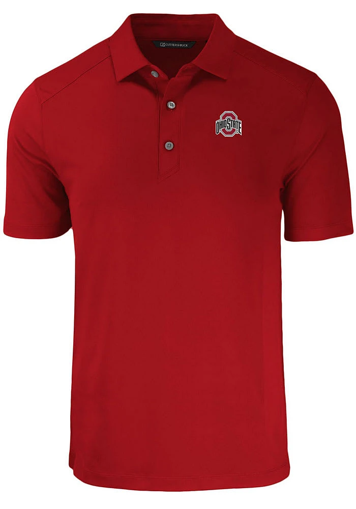 Cutter and Buck Ohio State Buckeyes Cardinal Forge Big Tall Polo