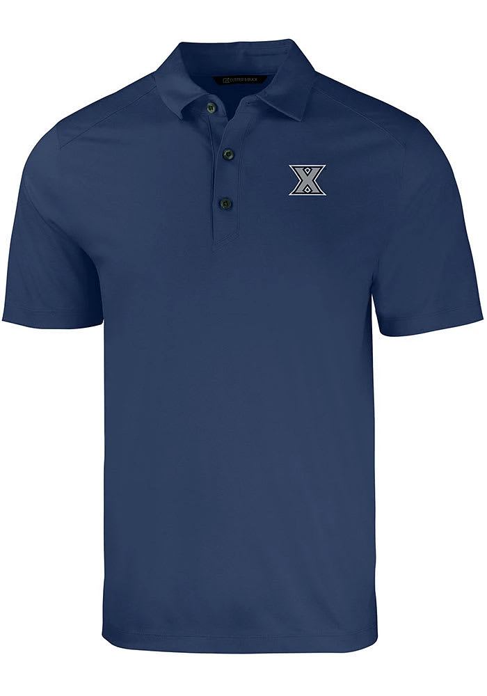 Cutter and Buck Xavier Musketeers Navy Blue Forge Big Tall Polo