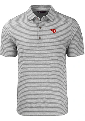 Cutter and Buck Dayton Flyers Mens Forge Heather Stripe Big Tall Polos Shirt