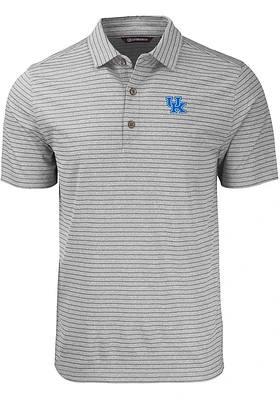 Cutter and Buck Kentucky Wildcats Forge Heather Stripe Big Tall Polo