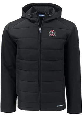 Cutter and Buck Ohio State Buckeyes Mens Evoke Hood Big Tall Lined Jacket