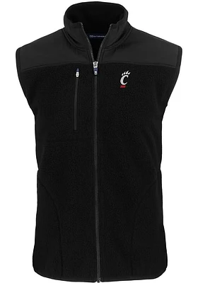 Cutter and Buck Cincinnati Bearcats Big Tall Black Cascade Sherpa Mens Vest