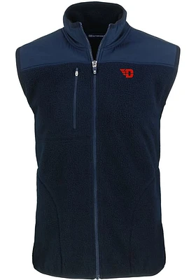 Cutter and Buck Dayton Flyers Mens Navy Blue Cascade Sherpa Big Tall Vest