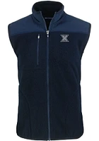 Cutter and Buck Xavier Musketeers Mens Navy Blue Cascade Sherpa Big Tall Vest