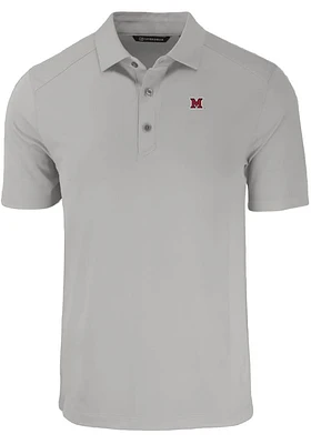 Cutter and Buck Miami RedHawks Mens Forge Recycled Short Sleeve Polo