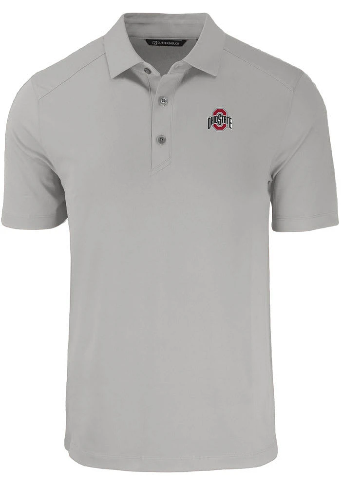 Cutter and Buck Ohio State Buckeyes Mens Forge Recycled Short Sleeve Polo