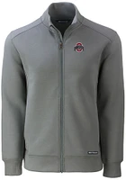 Cutter and Buck Ohio State Buckeyes Mens Grey Solid Roam Light Weight Jacket