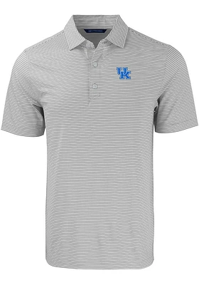 Cutter and Buck Kentucky Wildcats Mens Forge Double Stripe Short Sleeve Polo