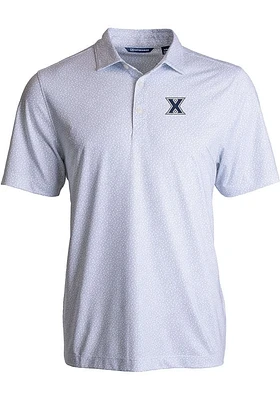 Cutter and Buck Xavier Musketeers Mens Pike Pebble Short Sleeve Polo