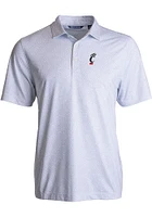 Cutter and Buck Cincinnati Bearcats Mens Pike Pebble Short Sleeve Polo