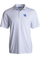 Cutter and Buck Kentucky Wildcats Mens Pike Pebble Short Sleeve Polo