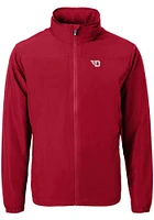 Cutter and Buck Dayton Flyers Mens Cardinal Charter Eco Light Weight Jacket