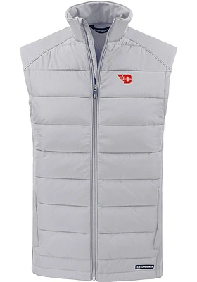 Cutter and Buck Dayton Flyers Mens Charcoal Evoke Sleeveless Jacket