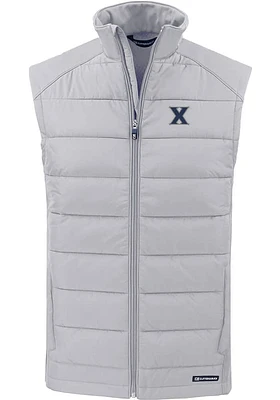 Cutter and Buck Xavier Musketeers Mens Charcoal Evoke Sleeveless Jacket