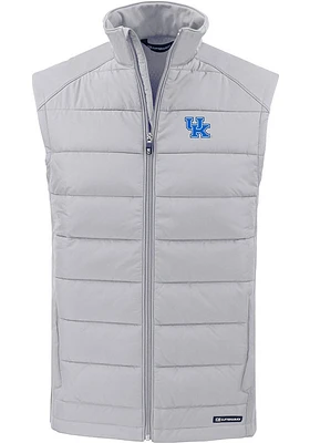 Cutter and Buck Kentucky Wildcats Mens Charcoal Evoke Sleeveless Jacket