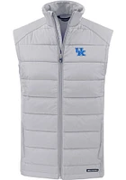 Cutter and Buck Kentucky Wildcats Mens Charcoal Evoke Sleeveless Jacket