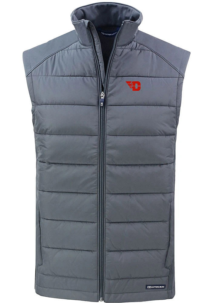 Cutter and Buck Dayton Flyers Mens Grey Evoke Sleeveless Jacket