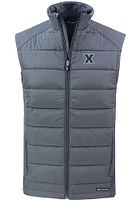 Cutter and Buck Xavier Musketeers Mens Grey Evoke Sleeveless Jacket