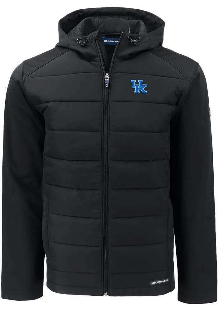 Cutter and Buck Kentucky Wildcats Mens Evoke Hood Heavyweight Jacket