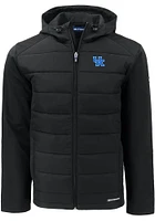 Cutter and Buck Kentucky Wildcats Mens Evoke Hood Heavyweight Jacket