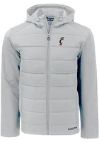 Cutter and Buck Cincinnati Bearcats Mens Charcoal Evoke Hood Heavyweight Jacket