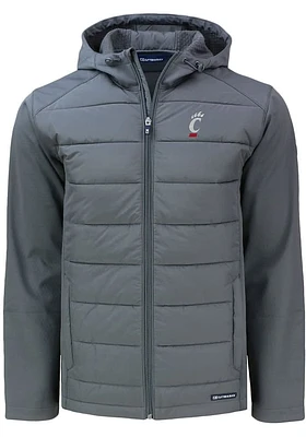 Cutter and Buck Cincinnati Bearcats Mens Evoke Hood Medium Weight Jacket