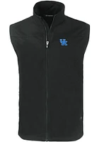 Cutter and Buck Kentucky Wildcats Mens Black Charter Version Sleeveless Jacket