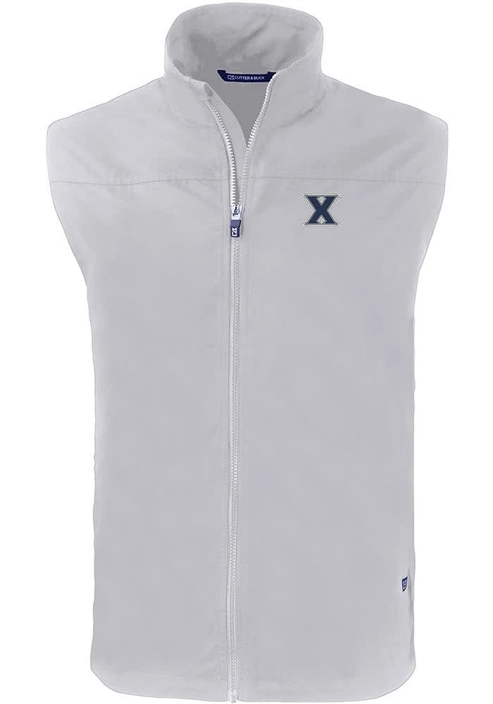 Cutter and Buck Xavier Musketeers Mens Grey Charter Sleeveless Jacket